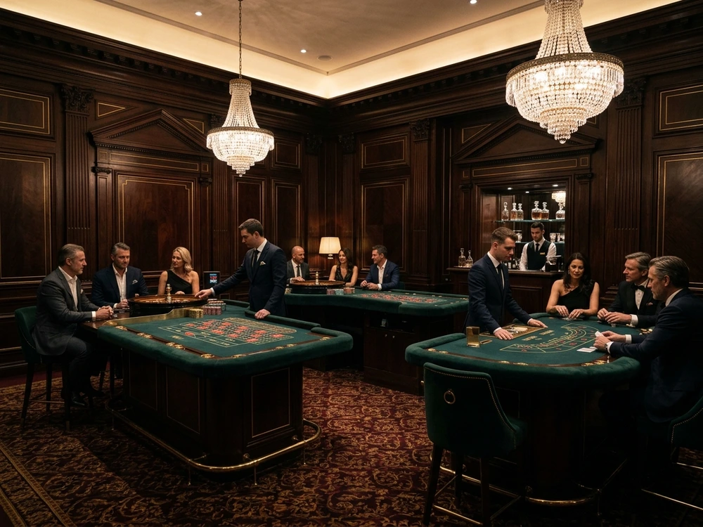 High stakes tournament poker table installation