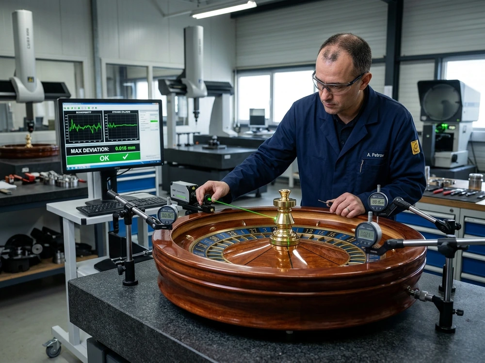 Grand Casino Gear Imperial laser-inspected roulette wheel